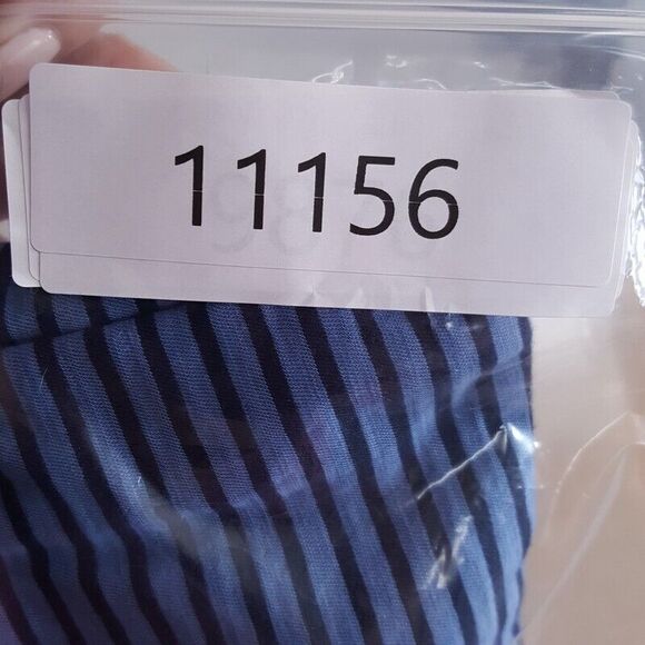 VELVET GRAHAM SPENCER Mens Shirt XL Blue Stripe Pullover Crew Pocket Tee JEREMY - Picture 9 of 9